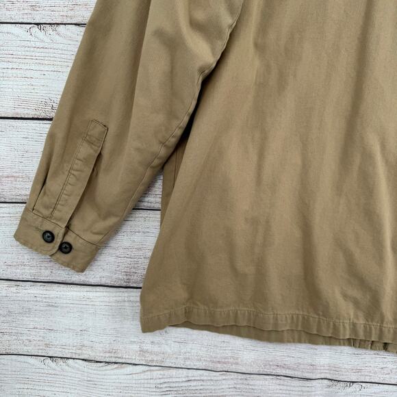 St. Johns Bay Flannel Lined Chore Jacket Men's XXL Tan Beige Outdoor Corduroy - Picture 6 of 14